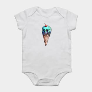 Ice Cream Skull Baby Bodysuit